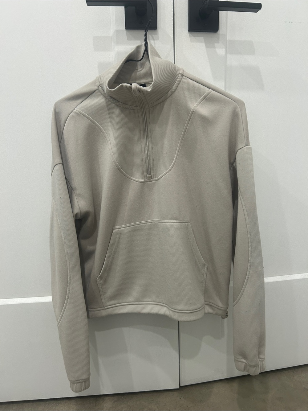 Spyder Beige Half-Zip Pullover Hoodie